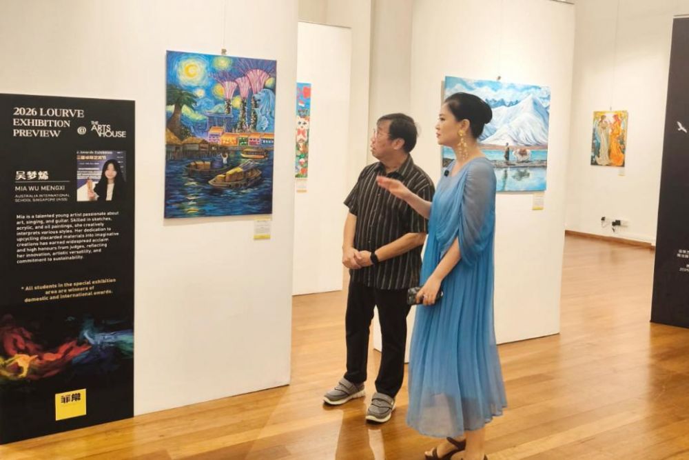 菲常藝術(shù)盧浮宮預(yù)展新加坡落幕，本土青少年藝術(shù)家閃耀國(guó)際舞臺(tái)